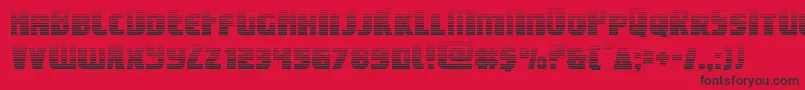 campjusticegrad Font – Black Fonts on Red Background