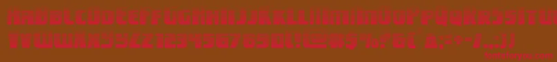 campjusticegrad Font – Red Fonts on Brown Background