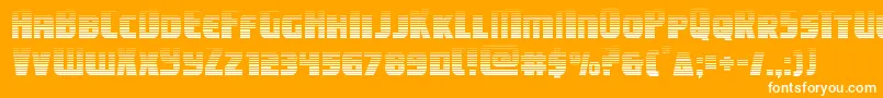 campjusticegrad Font – White Fonts on Orange Background