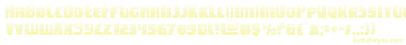 campjusticegrad Font – Yellow Fonts on White Background