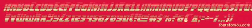 campjusticegradital Font – Yellow Fonts on Red Background