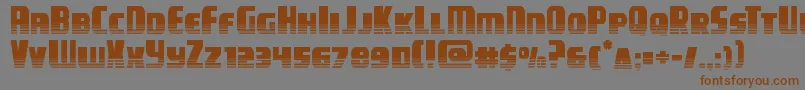 campjusticehalftone Font – Brown Fonts on Gray Background