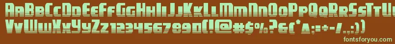 campjusticehalftone Font – Green Fonts on Brown Background