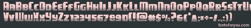 campjusticehalftone Font – Pink Fonts on Black Background