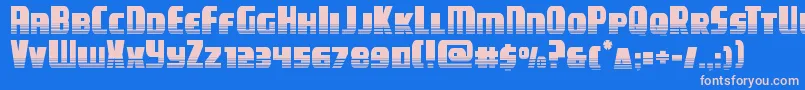 campjusticehalftone Font – Pink Fonts on Blue Background