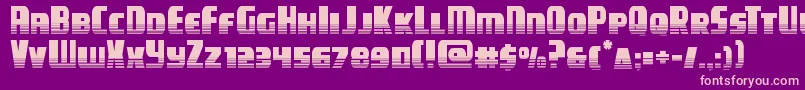 フォントcampjusticehalftone – 紫の背景にピンクのフォント