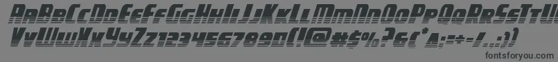 campjusticehalftoneital Font – Black Fonts on Gray Background