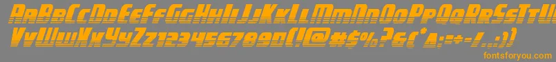 campjusticehalftoneital Font – Orange Fonts on Gray Background