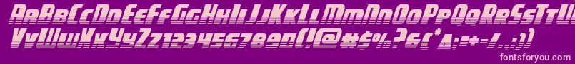 campjusticehalftoneital Font – Pink Fonts on Purple Background