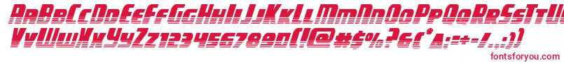 campjusticehalftoneital Font – Red Fonts on White Background