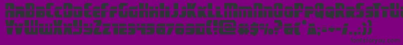 Шрифт campjusticelaser – чёрные шрифты на фиолетовом фоне