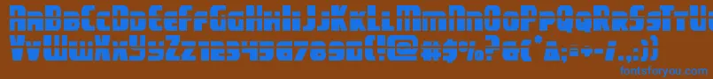 campjusticelaser Font – Blue Fonts on Brown Background