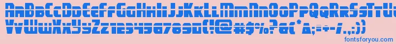 campjusticelaser Font – Blue Fonts on Pink Background