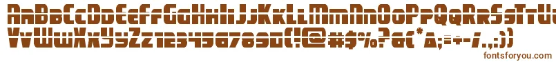 campjusticelaser Font – Brown Fonts on White Background