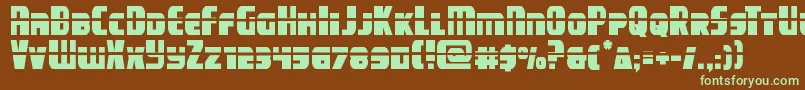 campjusticelaser Font – Green Fonts on Brown Background