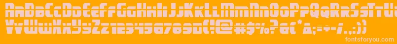 campjusticelaser Font – Pink Fonts on Orange Background