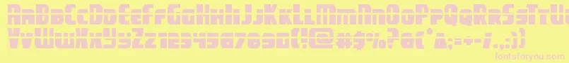 campjusticelaser Font – Pink Fonts on Yellow Background