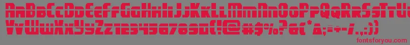campjusticelaser Font – Red Fonts on Gray Background