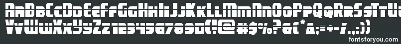 campjusticelaser Font – White Fonts on Black Background
