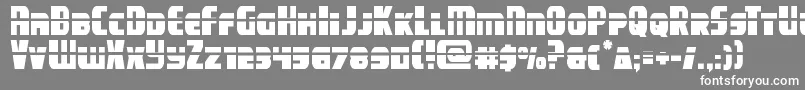 campjusticelaser Font – White Fonts on Gray Background