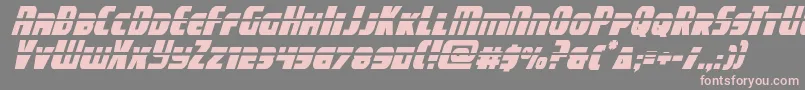 campjusticelaserital Font – Pink Fonts on Gray Background