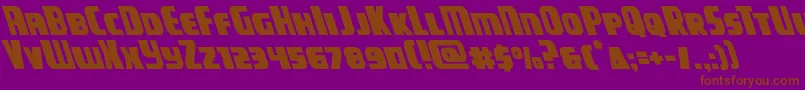campjusticeleft Font – Brown Fonts on Purple Background