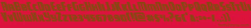 campjusticeleft Font – Brown Fonts on Red Background
