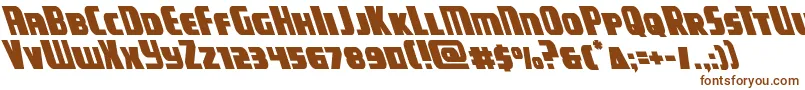 campjusticeleft Font – Brown Fonts on White Background