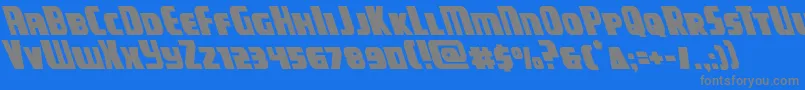 campjusticeleft Font – Gray Fonts on Blue Background