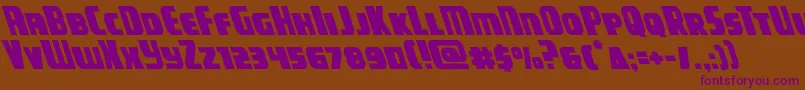 campjusticeleft Font – Purple Fonts on Brown Background