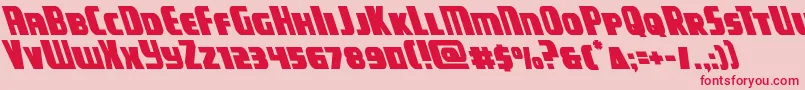 campjusticeleft Font – Red Fonts on Pink Background