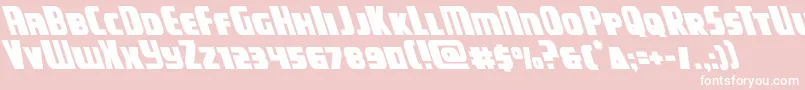 campjusticeleft Font – White Fonts on Pink Background