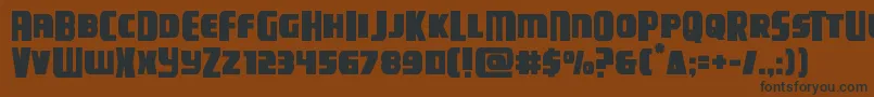campjusticemidcase Font – Black Fonts on Brown Background