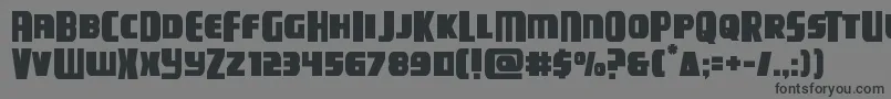 campjusticemidcase Font – Black Fonts on Gray Background