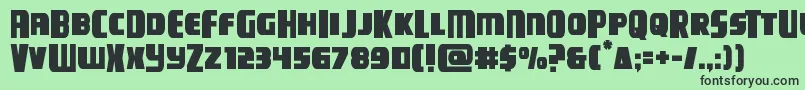 campjusticemidcase Font – Black Fonts on Green Background