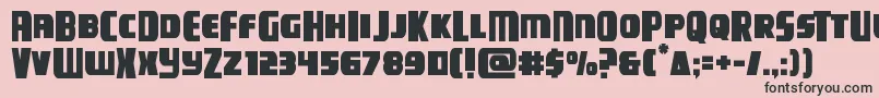 campjusticemidcase Font – Black Fonts on Pink Background