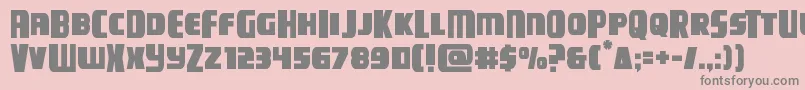 campjusticemidcase Font – Gray Fonts on Pink Background
