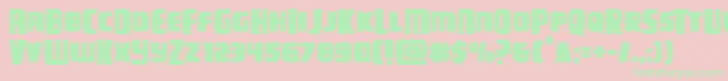 campjusticemidcase Font – Green Fonts on Pink Background