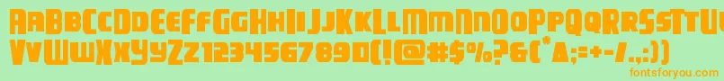 campjusticemidcase Font – Orange Fonts on Green Background