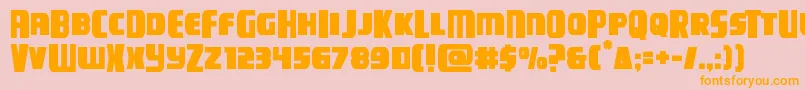 campjusticemidcase Font – Orange Fonts on Pink Background
