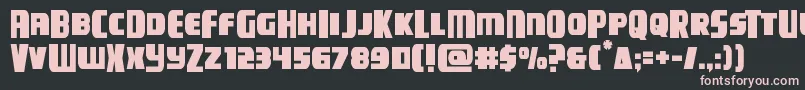 campjusticemidcase Font – Pink Fonts on Black Background
