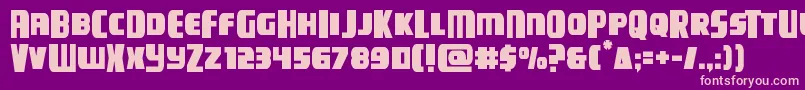 campjusticemidcase Font – Pink Fonts on Purple Background