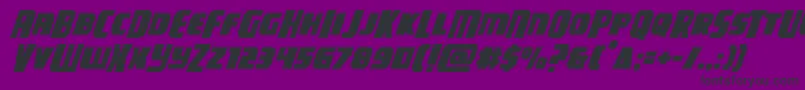 campjusticemidcaseital Font – Black Fonts on Purple Background