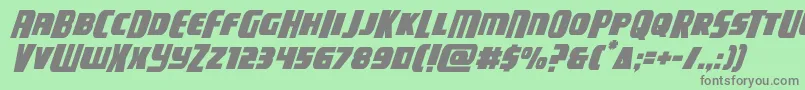 campjusticemidcaseital Font – Gray Fonts on Green Background