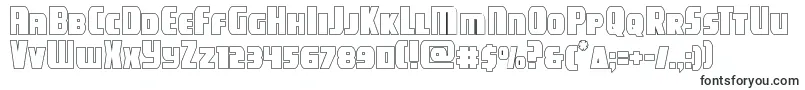 campjusticeout Font – Black Fonts on White Background