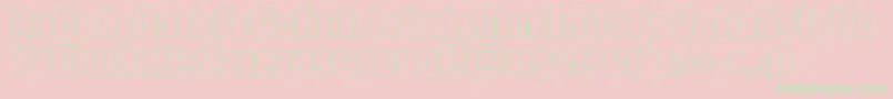 campjusticeout Font – Green Fonts on Pink Background
