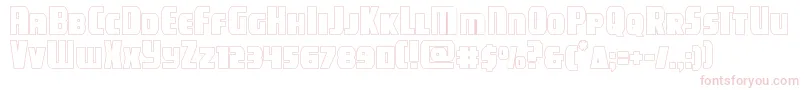 campjusticeout Font – Pink Fonts on White Background