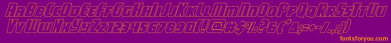 More about campjusticeoutital Font campjusticeoutital Font – Orange Fonts on Purple Background