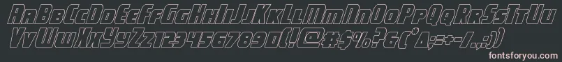 campjusticeoutital Font – Pink Fonts on Black Background