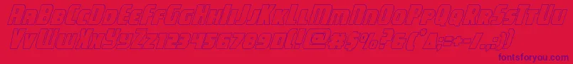 More about campjusticeoutital Font campjusticeoutital Font – Purple Fonts on Red Background